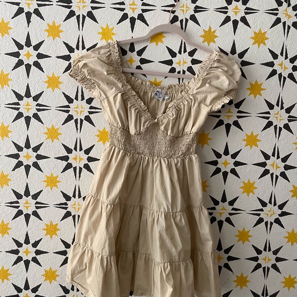 Princess Polly beige/white dress - Picture 1 of 2